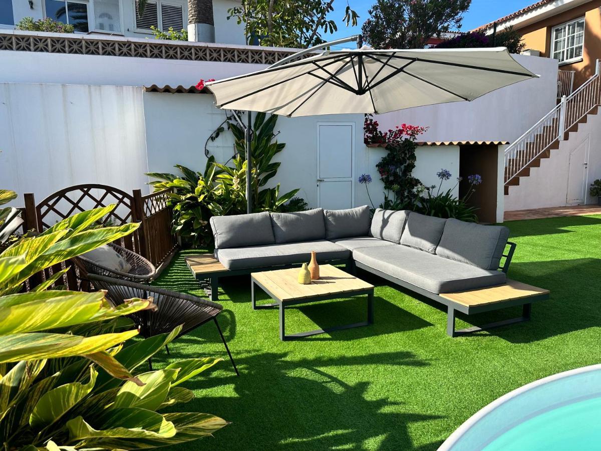Villa Casa Con Piscina Y Jardin Con Vistas Al Mar à Puerto de la Madera Extérieur photo